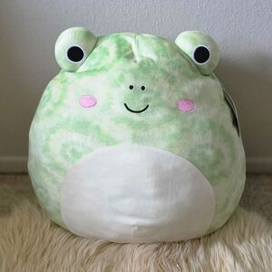 NWT Squishmallows Wendy The Frog 18in Green Tie Dye Stuffed Animal